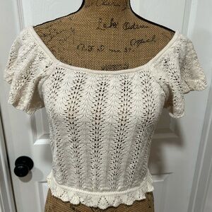 Freshman Cream Knit Sweater